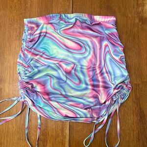 shein rainbow skirt